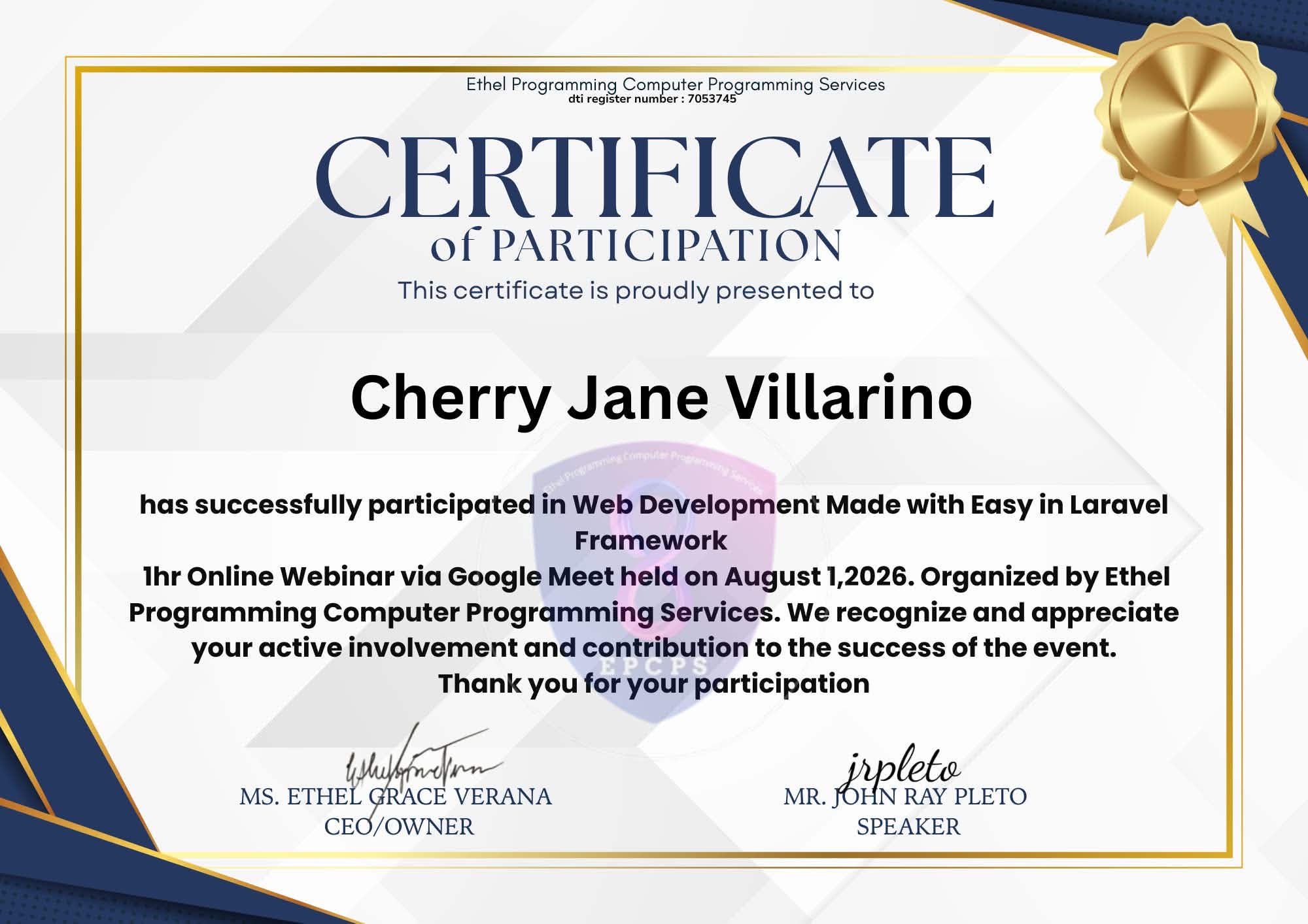 Portfolio — Cherry Jane Villarino | IT Student & Beginner Developer