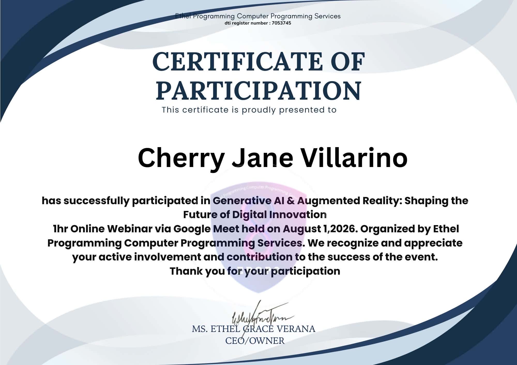 Portfolio — Cherry Jane Villarino | IT Student & Beginner Developer